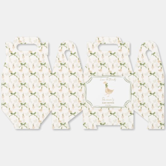 グース子供部屋韻ベビーシャワー好み フェイバーボックス (見開き)