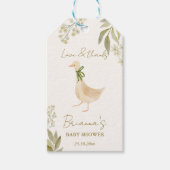 グース子供部屋韻ベビーシャワー賛成 ギフトタグ (正面)