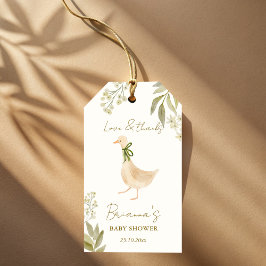 グース子供部屋韻ベビーシャワー賛成 ギフトタグ