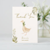 グース子供部屋韻ベビーシャワー サンキューカード (スタンド正面)
