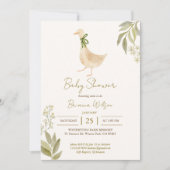 グース子供部屋韻ベビーシャワー 招待状 (正面)