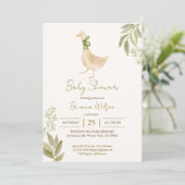 グース子供部屋韻ベビーシャワー 招待状 (スタンド正面)