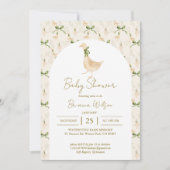 グース子供部屋韻ベビーシャワー 招待状 (正面)