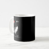 グース愛好家のための旗を持つナイスカナダの動物 コーヒーマグカップ (正面左)