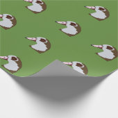 グース水鳥鳥 ラッピングペーパー (角)