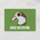グース水鳥 名刺 (正面)