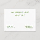 グース水鳥 名刺 (裏面)