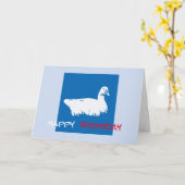 グース誕生日カード カード (黄色い花)