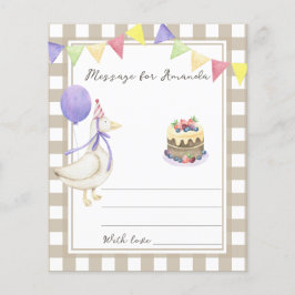 グース誕生日タイムカプセルメッセージ