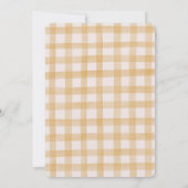 グース間抜けイエローバルーンガーランド1歳の誕生日 招待状 (裏面)