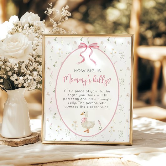 グース間抜けガールどのように大きいママの腹ゲーム ポスター