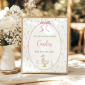 グース間抜けガールの赤ちゃんシャワーいくつゲームを推測 ポスター