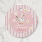 グース間抜けデイジーガール1st誕生日パーティー フェイバータグ (正面)