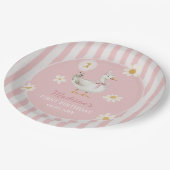 グース間抜けデイジーガール1st誕生日パーティー ペーパープレート (アングル)