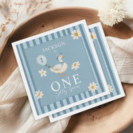 グース間抜けデイジーボーイ1歳パーティー スタンダードカクテルナプキン