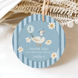 グース間抜けデイジーボーイ1歳パーティー フェイバータグ