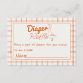 グース間抜けハンド引き中性紙おむつラッフル エンクロージャーカード (正面)