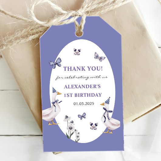 グース間抜けバースデーパーティー ギフトタグ