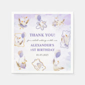 グース間抜けバースデーパーティー スタンダードカクテルナプキン (正面)