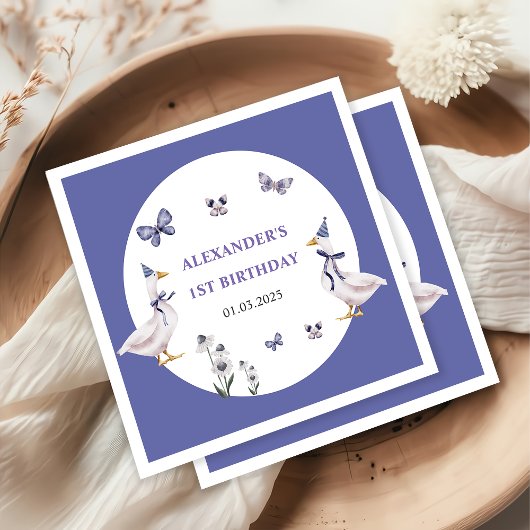 グース間抜けバースデーパーティー スタンダードカクテルナプキン