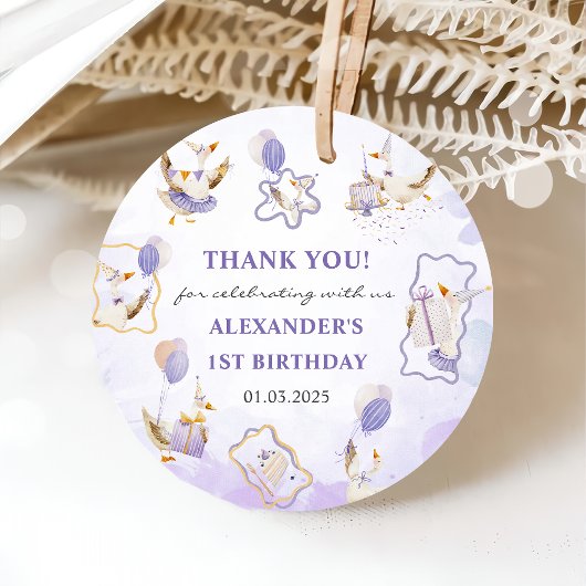 グース間抜けバースデーパーティー フェイバータグ