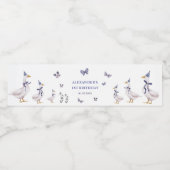 グース間抜けバースデーパーティー ペットボトルラベル (シングルラベル)