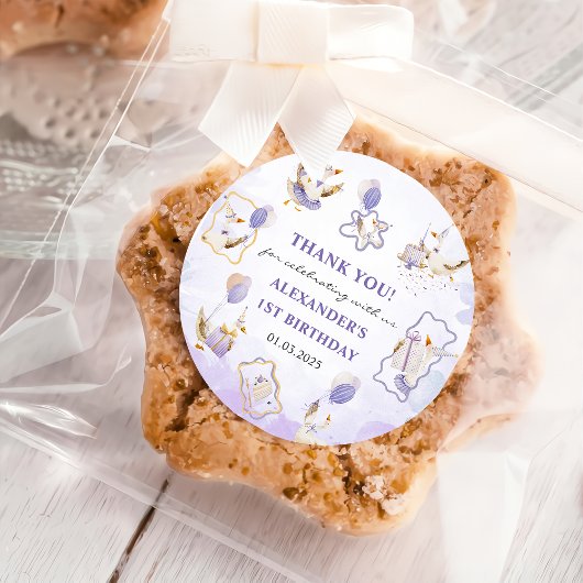 グース間抜けバースデーパーティー ラウンドシール