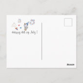 グース間抜けファミリーレッド、ホワイト&ルーズ7月4日 ポストカード (裏面)