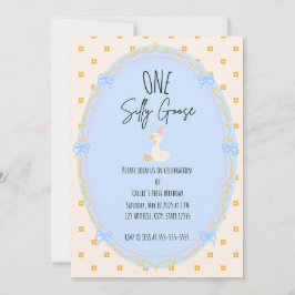 グース間抜けファースト誕生日 招待状