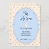 グース間抜けファースト誕生日 招待状 (正面/裏面)