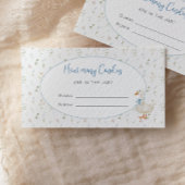 グース間抜けフローラキャンディーの赤ちゃんシャワー数 エンクロージャーカード