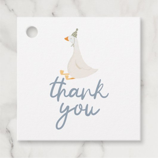 グース間抜けブルーとグリーン フェイバータグ (正面)