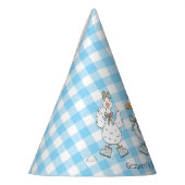 グース間抜けブルー誕生日 パーティーハット (左)