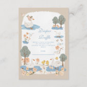 グース間抜けベビーおむつラッフル エンクロージャーカード (正面)