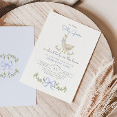 グース間抜けボーお洒落男の赤ちゃんシャワー 招待状