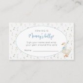 グース間抜けボーイフローラママのお腹の大きさ エンクロージャーカード (正面)