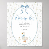 グース間抜けモモザバーサイン赤ちゃんシャワーポスター ポスター (正面)