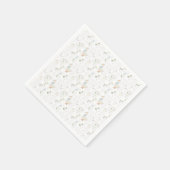 グース間抜けヴィンテージブルーボウフローラベビーシャワー スタンダードカクテルナプキン (角)