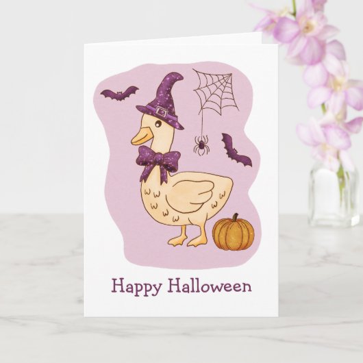 グース間抜け不気味とカボチャ カード (蘭)