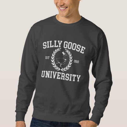 グース間抜け大学クルーネックSweatshirt スウェットシャツ (正面)