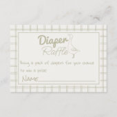 グース間抜け男女兼用描おむつラッフル エンクロージャーカード (正面)