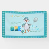 グース間抜け誕生日ウェルカムパーティーバナー 横断幕 (横)