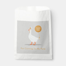 グース間抜け誕生日サンキューグレーと黄色 フェイバーバッグ