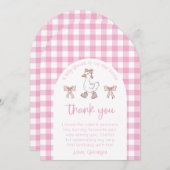 グース間抜け誕生日写真サンキューカード 招待状 (正面/裏面)