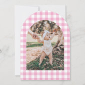 グース間抜け誕生日写真サンキューカード 招待状 (裏面)