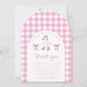 グース間抜け誕生日写真サンキューカード 招待状 (正面)