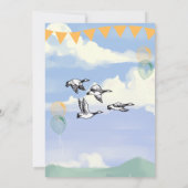 グース間抜け誕生日招待状 招待状 (裏面)