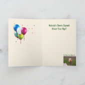 グース間抜け誕生日 カード (内部)