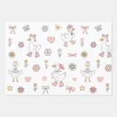 グース間抜け誕生日 ラッピングペーパーシート (正面2)