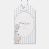 グース間抜け長方形メッセージカード ギフトタグ (正面)